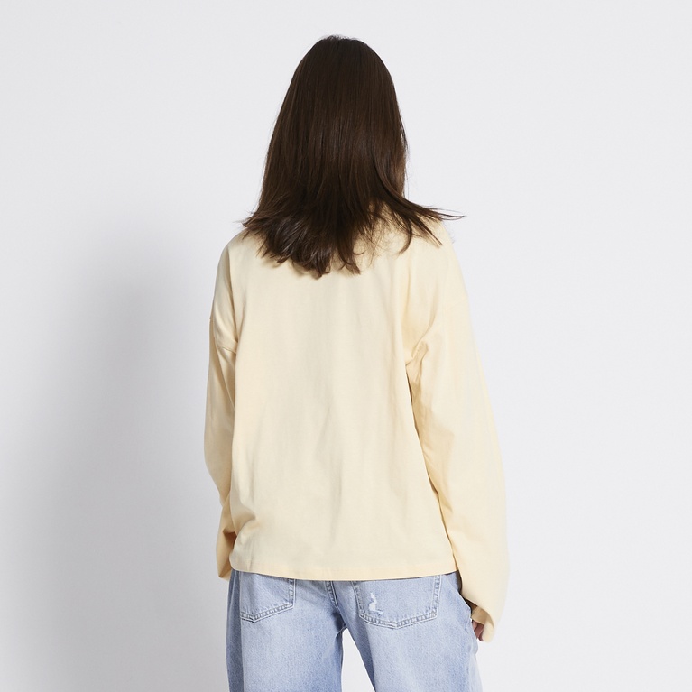 Oversized longsleeve-tee "Bree" Yellow